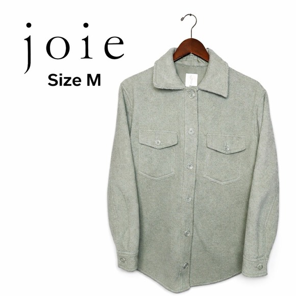 Joie Jackets & Blazers - Joie Women's Boyfriend Shacket Jacket Sage Green Size M Button Front EUC